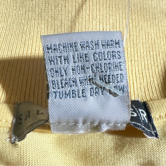 NWT Men's Savile Row Golf Polo Fishing Shirt Short Yellow Size L