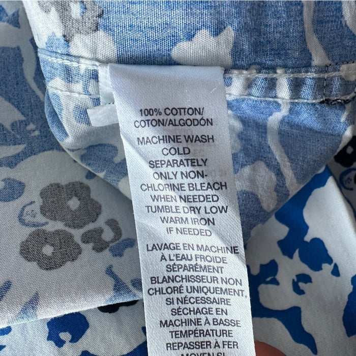 Chaps Size XL Men’s 1% Cotton Printed Short Sleeve Casual Shirt"