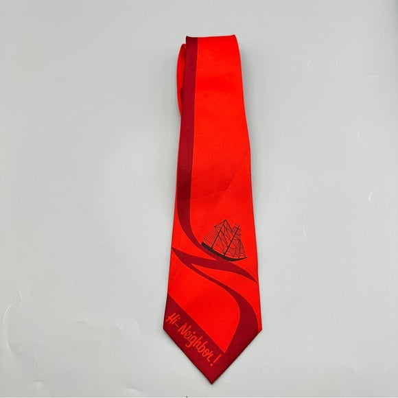 Red Nautical Tie