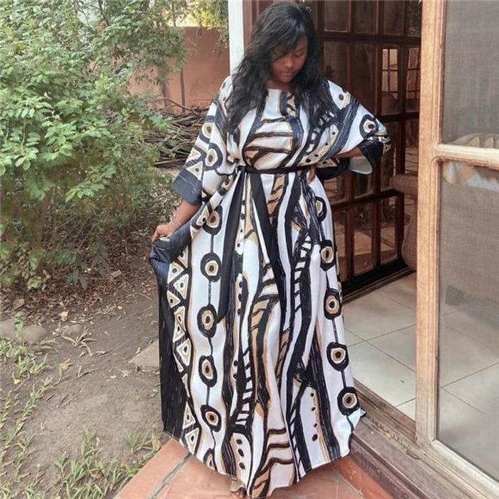 New Cover Ups Bohemian Women’s Floral Multicolor Maxi Dresses