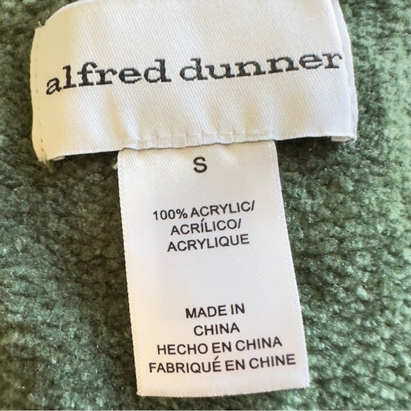Alfred Dunne Women’s Beaded Diagonal 
Sweater Neck Colorblock Sweater Size S
