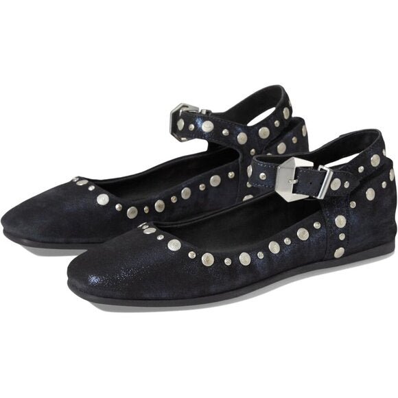 Free People Flat Shoes Women Black Rubber Mystic Mary Jane Contemporary Shoes