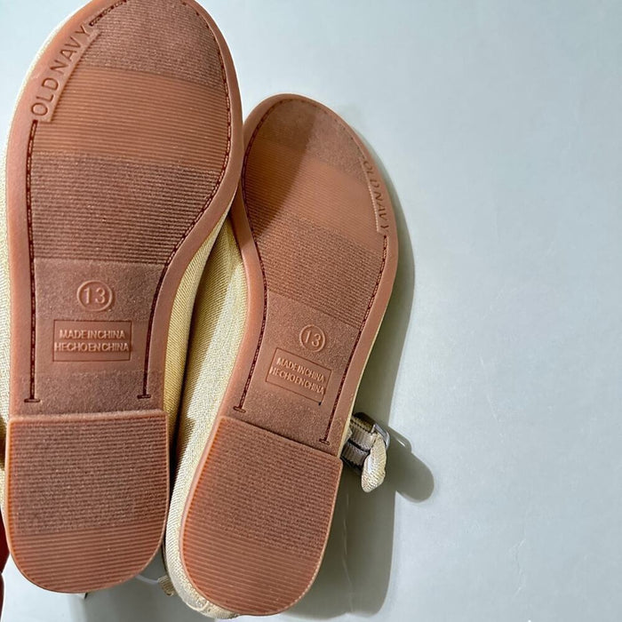 PanacheProse old navy ballet flat gold shimmer shoes Size 13 (Brand New