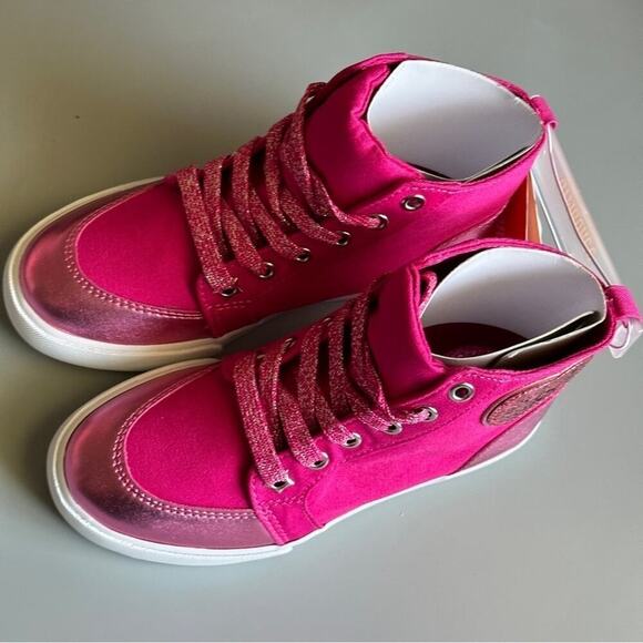 .Gymboree Cosmic Club Pink High Sneakers  Little Girls Size 13 Brand…