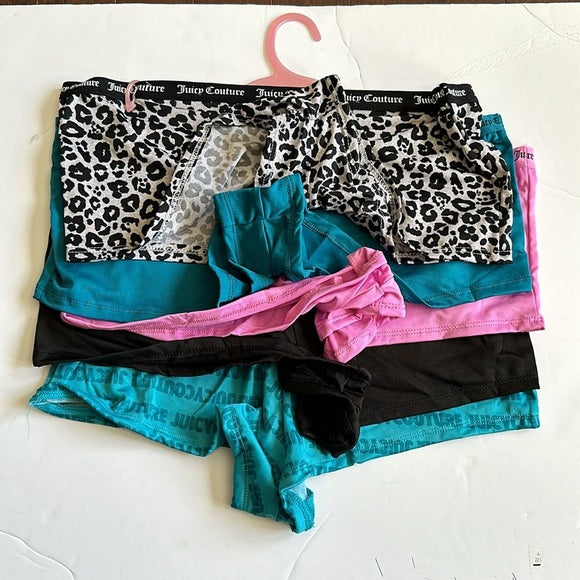 NWT Juicy Couture Size 1X Women’s Logo 5 Packs Cute & Curve Underwear