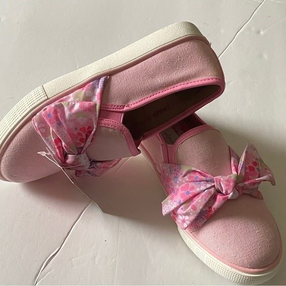 American Girl  US 3 Girl’s Bow Tie Slip On Manmade Outsole Solid Color Pink