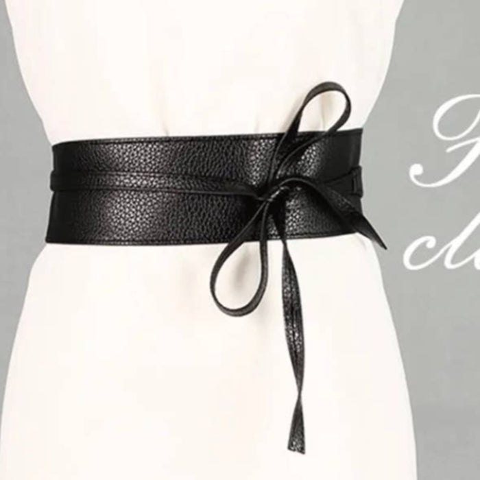 NEW Boho Gypsy Wrap Around Waist Belt  Pretty Ego Black Cinched Corset