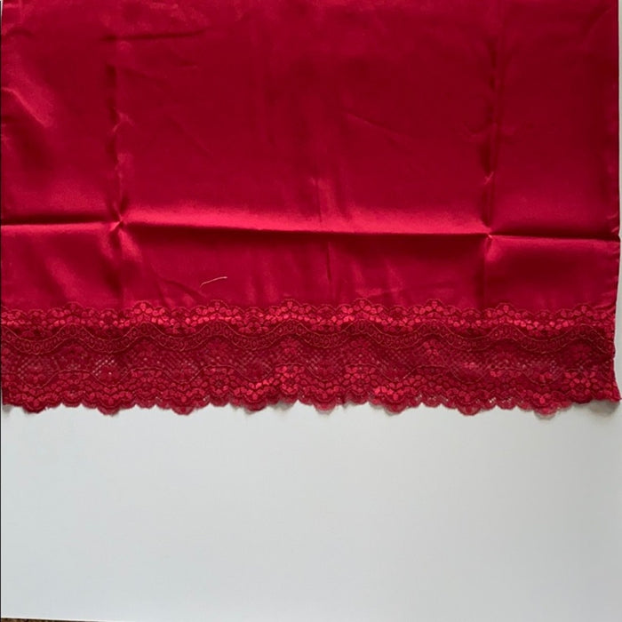 Panacheprose Forever 21 Size S Women’s Red  Lace Trim Slip Nightdress