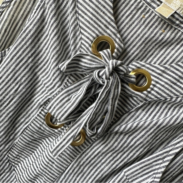 Michael Michael Kors Size M Women’s Sleeveless Striped Logo Design  Blouse