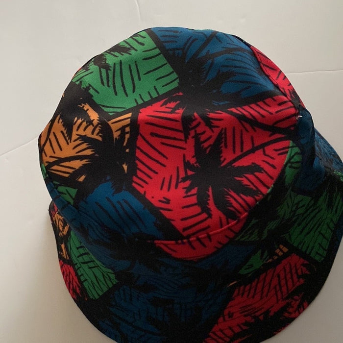 NEW! Bucket Women’s RGB Palm Leaves Womens Summer Sun Hats