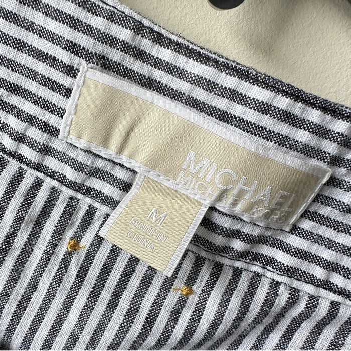 Michael Michael Kors Size M Women’s Sleeveless Striped Logo Design  Blouse