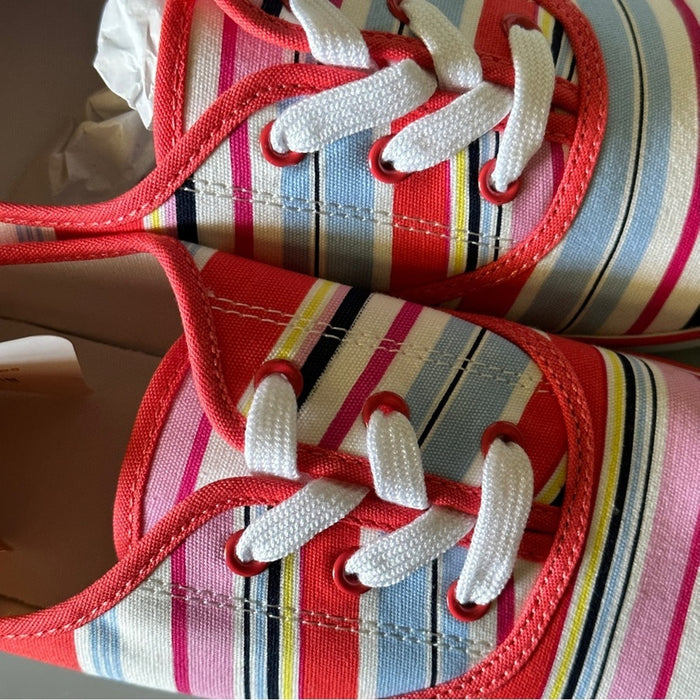 PanacheProse Gymboree Big Girl’s Size 4 Floral Canvas Shoes Tennis Flat Sneakers Brand New