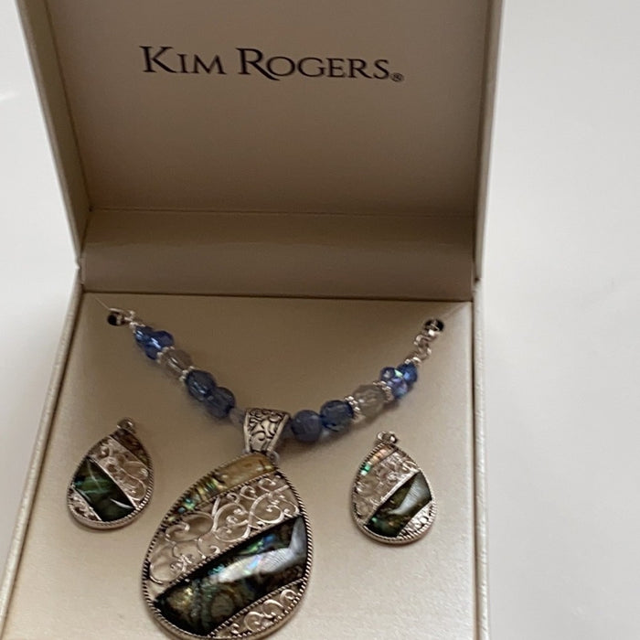 Kim Rogers Women’s Necklace and Earrings Set.