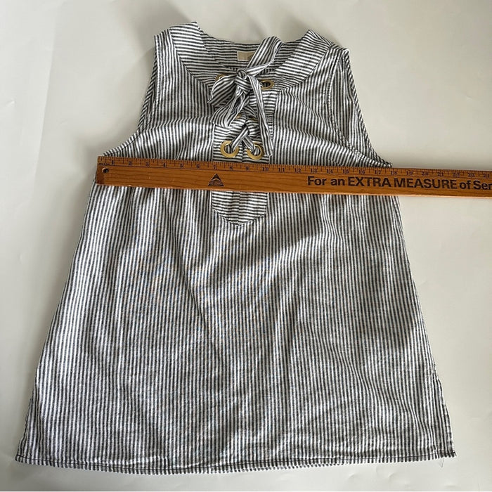 Michael Michael Kors Size M Women’s Sleeveless Striped Logo Design  Blouse