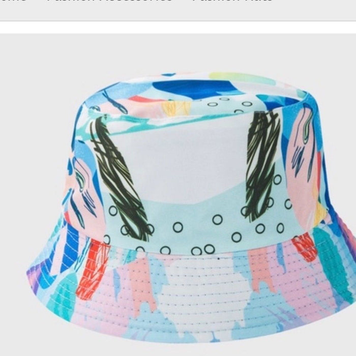 Panacheprose NEW! Bucket Hats Abstract Poster Art Print Womens Summer Sun Hats