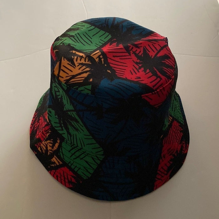 NEW! Bucket Women’s RGB Palm Leaves Womens Summer Sun Hats