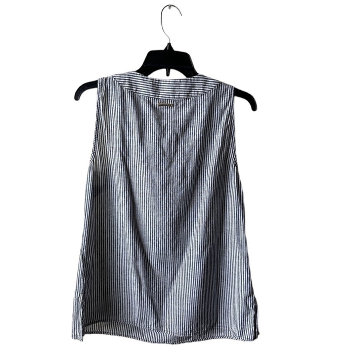 Michael Michael Kors Size M Women’s Sleeveless Striped Logo Design  Blouse