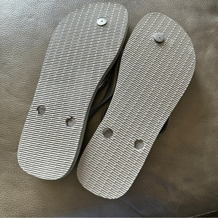 Havaianas Brazil Logo Size US 41-42 Women’s Gray Flip Flop