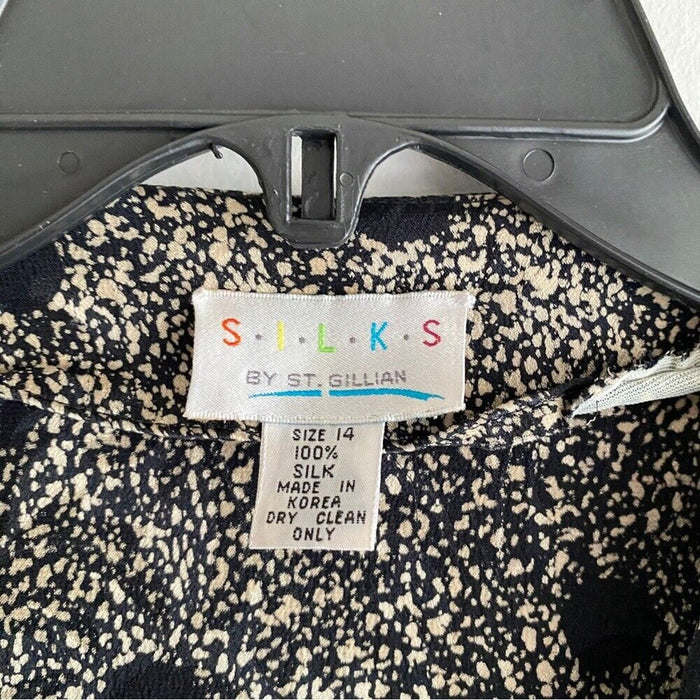 Pre - Loved S I K S By St Gillian Size 14 100% Silk Women’s Long Sleeve Jacket