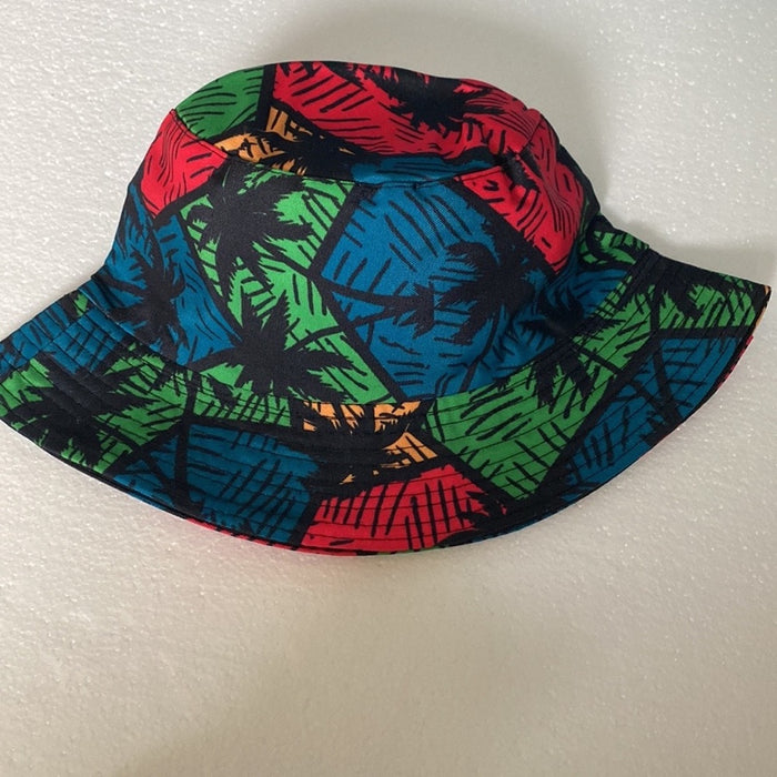 NEW! Bucket Women’s RGB Palm Leaves Womens Summer Sun Hats