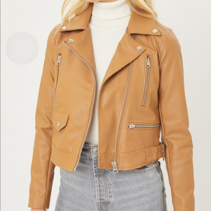 PanacheProse New Leather Moto Women’s Jacket Medium
