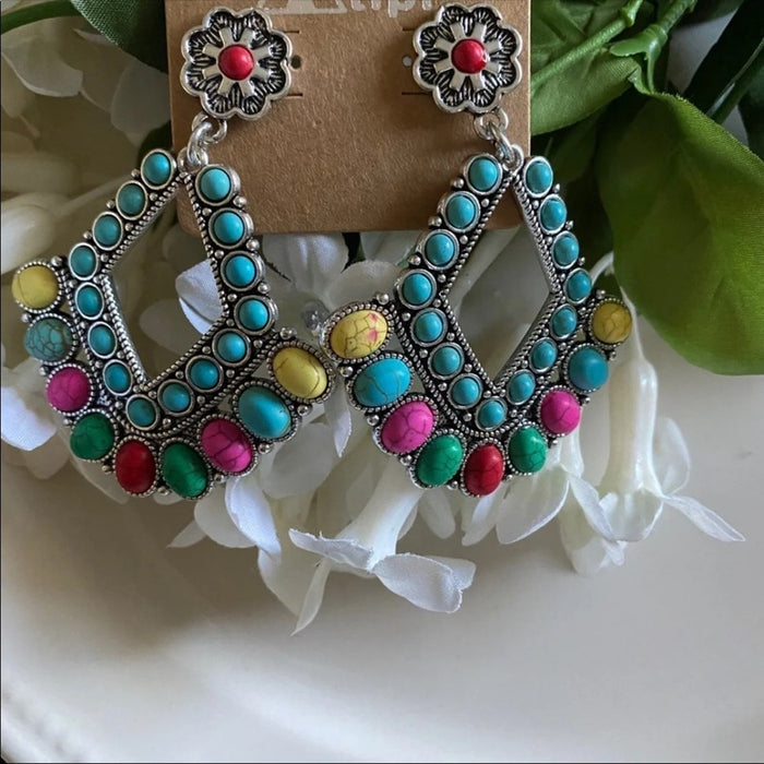 New Boho Unique Women’s Multicolor Teardrop Earrings⭐️⭐️⭐️⭐️⭐️ NEW