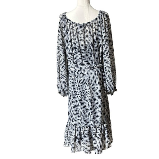 Pre-Loved JBS Monochrome Abstract Print Dress – Size 18W