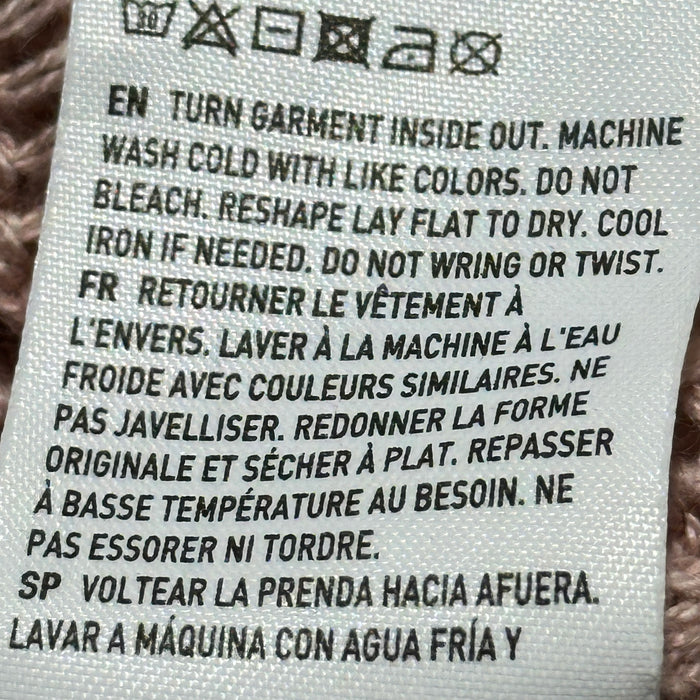 American Eagle Women’s Pink Open Knit Sweater Cotton Blend - Size Large,  from PanacheProse