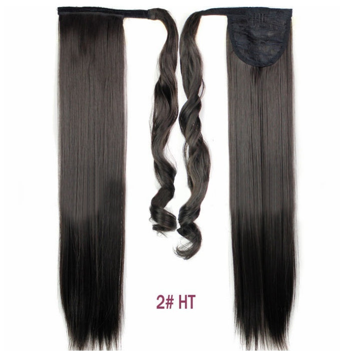 24" Velcro Straight Ponytail Extension  Instant Volume & Style