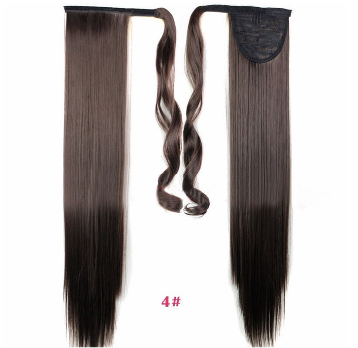 24" Velcro Straight Ponytail Extension  Instant Volume & Style