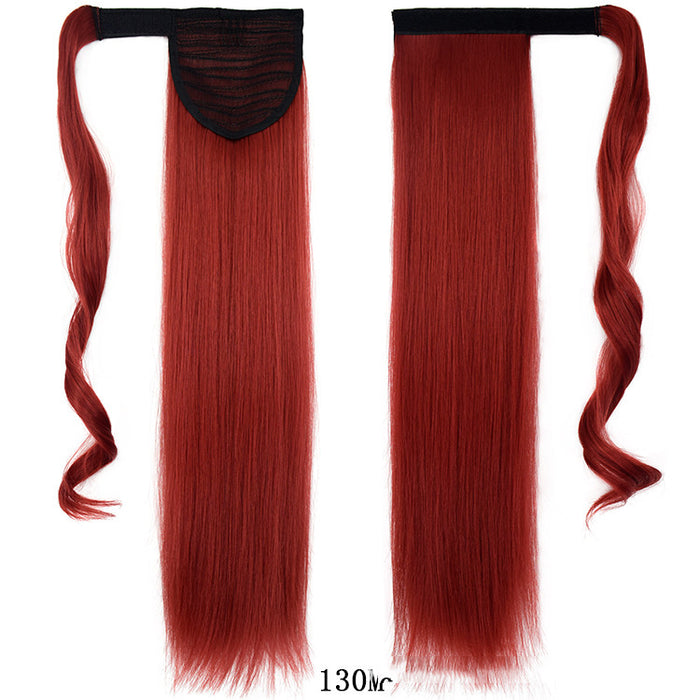 24" Velcro Straight Ponytail Extension  Instant Volume & Style