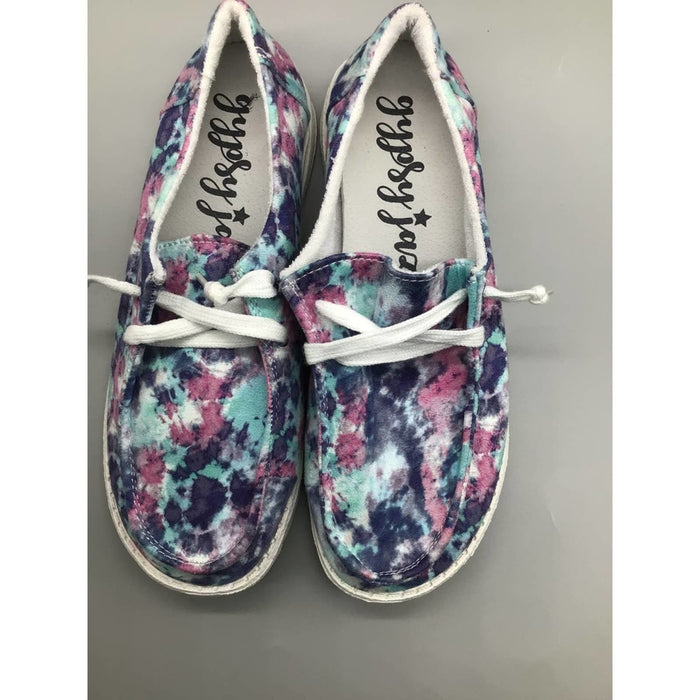 GYPSY JAZZ Women's Boat Canvas Slip on comfort shoes Size 6.5