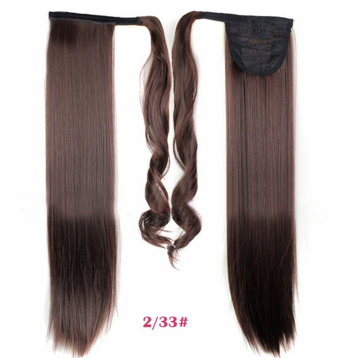 24" Velcro Straight Ponytail Extension  Instant Volume & Style