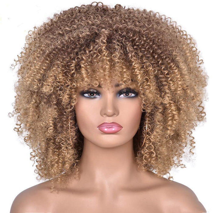 Chic Short Curly Wig for Women  14” Stylish Synthetic Hair