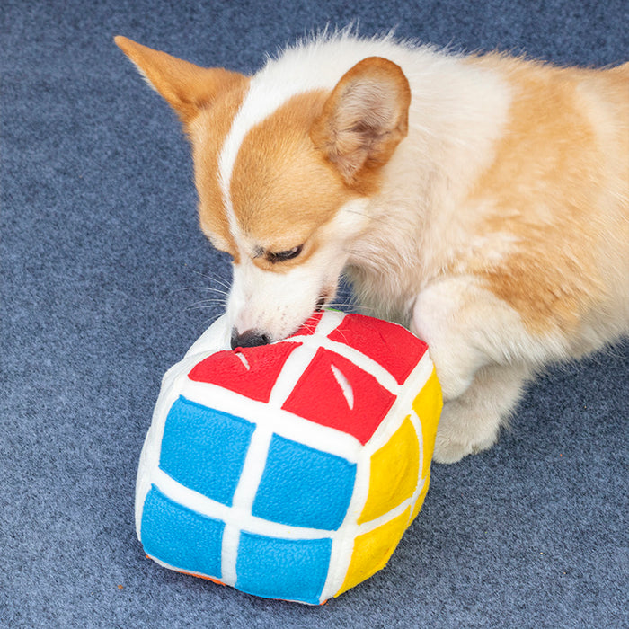 Interactive Sniffing Toy for Dogs & Cats  Puzzle Cube Treat Dispenser