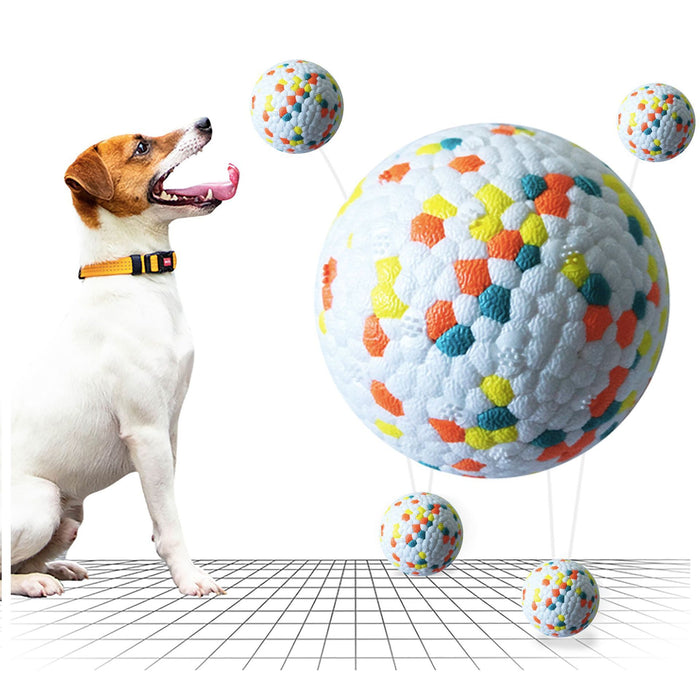 Durable Dog Chew Ball  Interactive Tooth Cleaning Toy