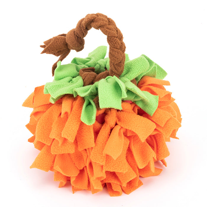 Handmade Pumpkin Snuffle Ball for Interactive Play  Perfect for Small to Medium Dogs