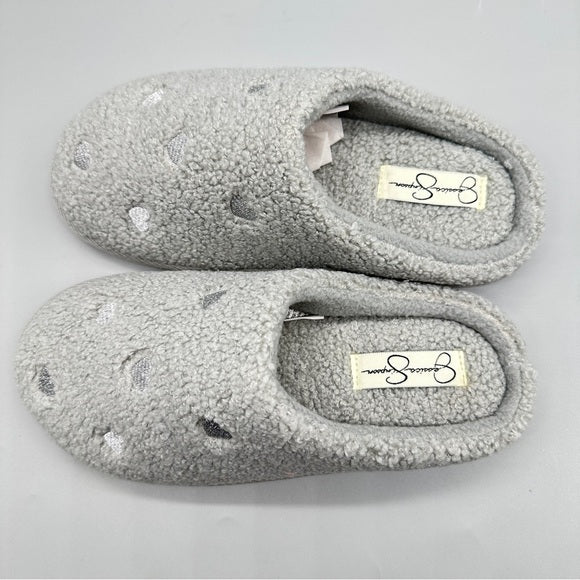Jessica Simpson Gray Memory Foam Slippers – Size S (6–7) Indoor/Outdoor
