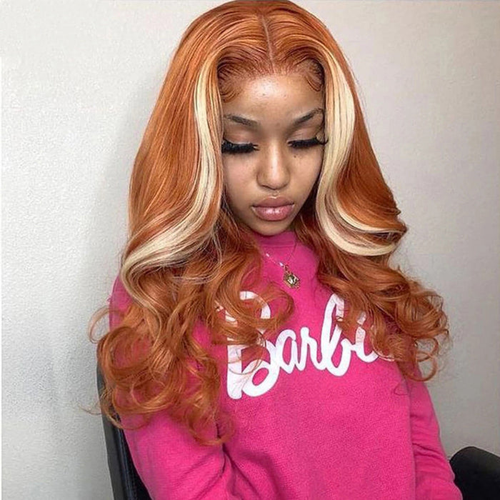 Luxurious 4x4 Human Hair Wig  Highlighted Elegance in 613