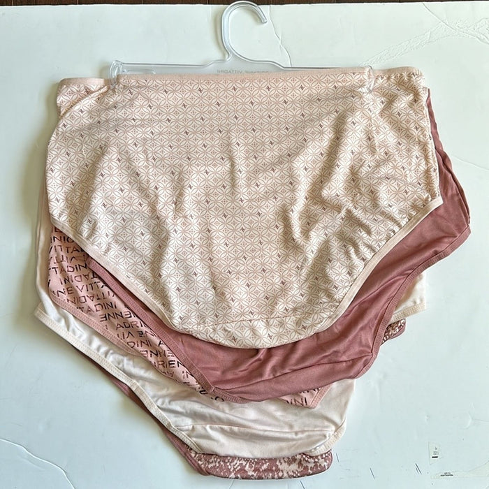 Delta Burkes Adrienne Vittadini Studio Women’s Size 2X 5 Packs Briefs Panties