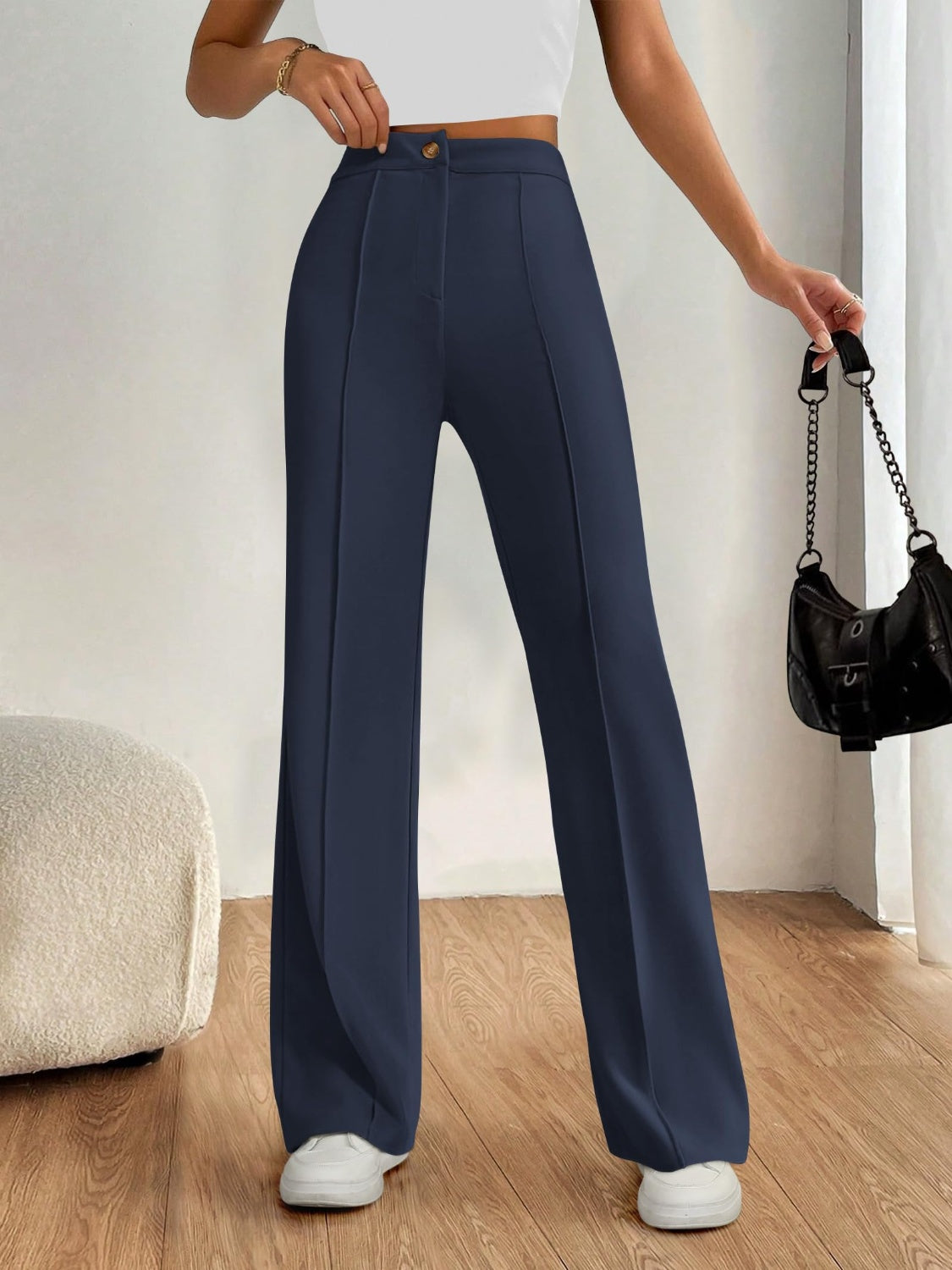 High Waist Wide Leg Pants