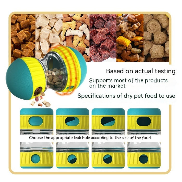 Interactive Food Dispensing Dog Toy Tumbler Puzzle for Small to Medium Dogs