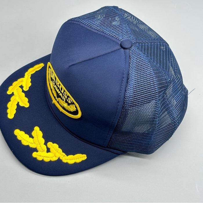 VINTAGE Da Boss Hawall  Baseball Hat Cap Snap Back  Blue Mesh Logo Men’s…