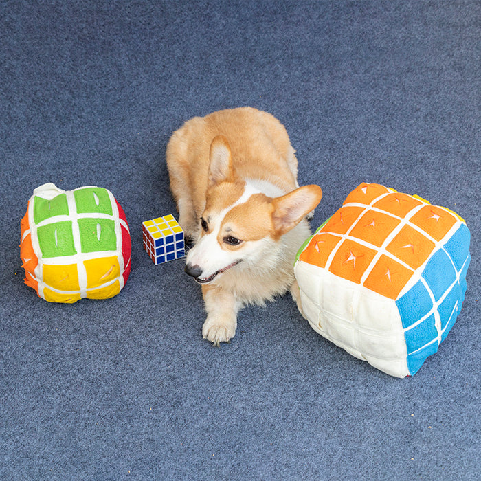 Interactive Sniffing Toy for Dogs & Cats  Puzzle Cube Treat Dispenser