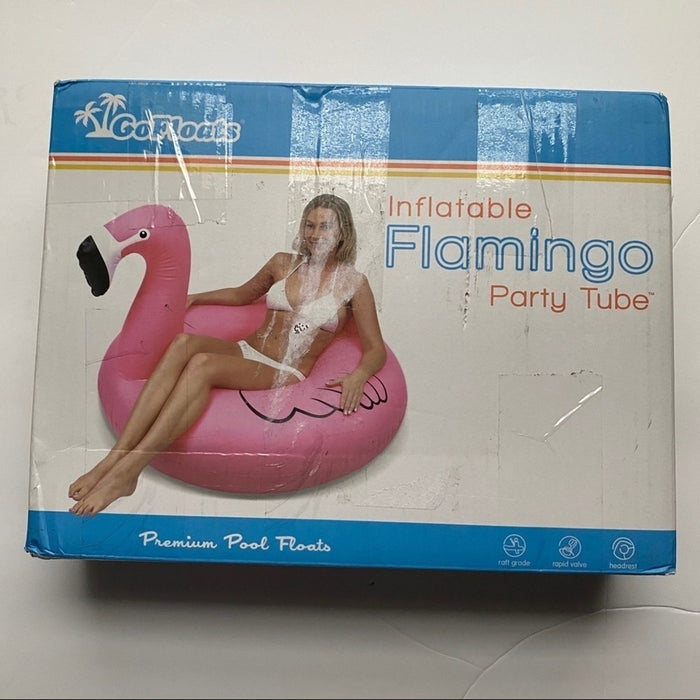 GoFloats Flamingo Pool Float Party Tube, Inflatable for Kids & Adults
