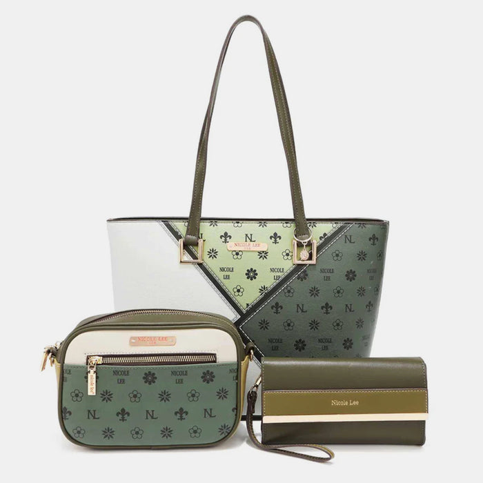 PanacheProse Nicole Lee USA 3-Piece Color Block Handbag Set