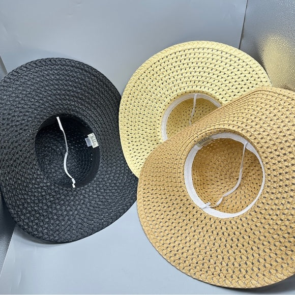 Stylish Black and Tan Women's Sun Hats – Available in 3 Colors