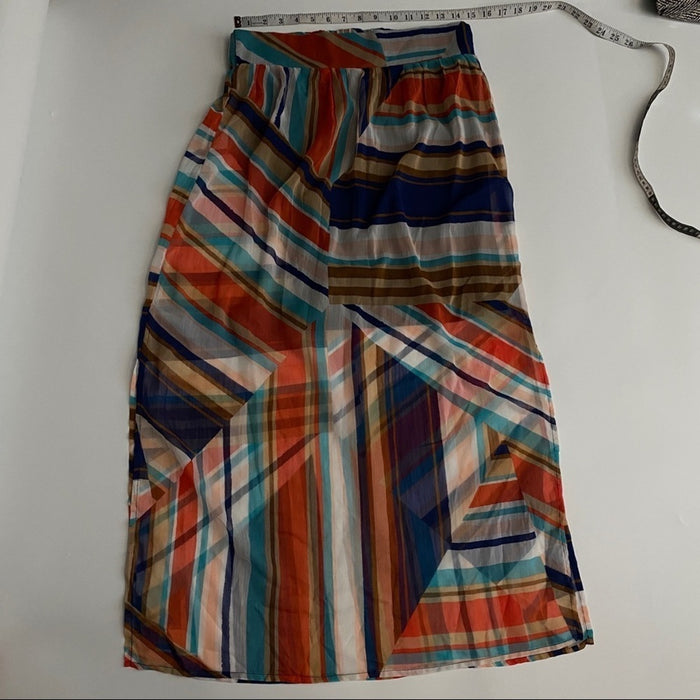 Vanity Size M Women’s Multicolor Slit Long Skirt RN#61046