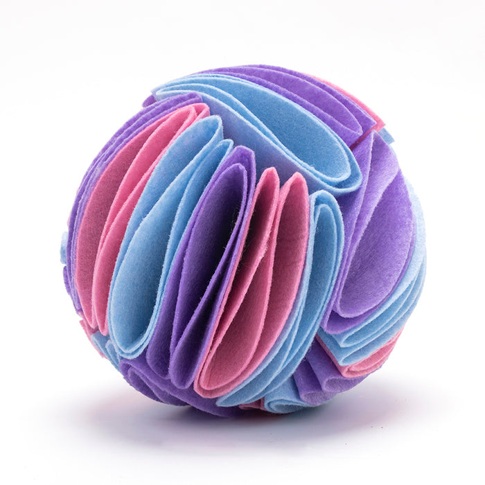 Foldable Dog Snuffle Ball  Interactive IQ Training Toy for Dogs & Cats