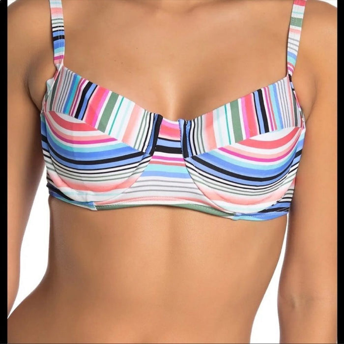 Athena Stripes Swimwear Women’s Underwire Bikini Top Size 34B/C
